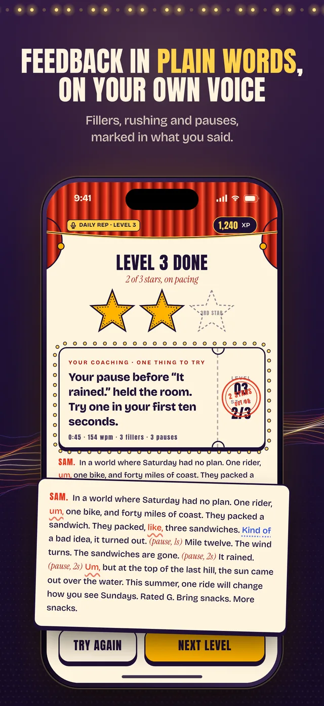 Screenshot from the Clarion App Store listing